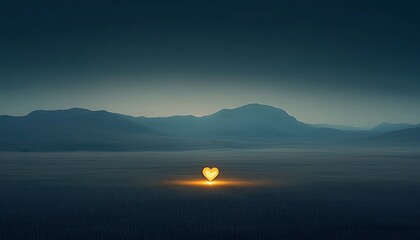 Heartlight in Mountain Valley Dusk.