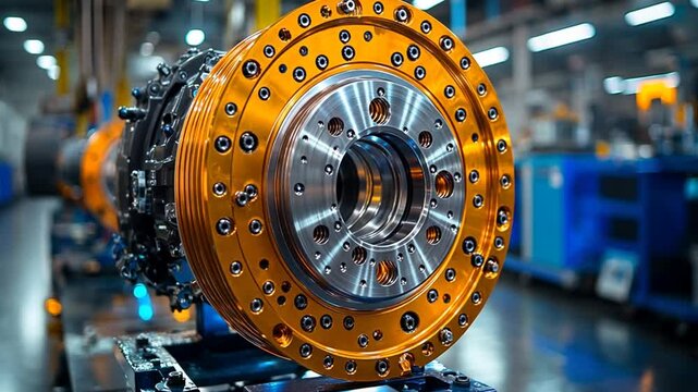 Manufacturing facility, industrial machine part assembly, factory, precision equipment