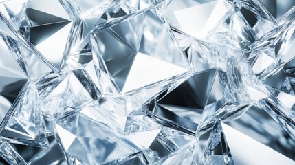 Shimmering diamond-like crystal patterns