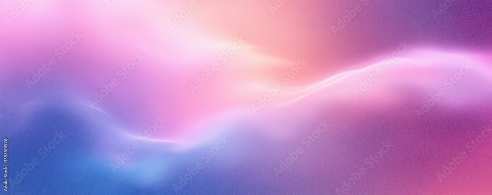 Leinwandbilder pastel gradient background design soft noise effect blurred holographic texture abstract art