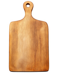 Wooden cutting board, isolated on a transparent background