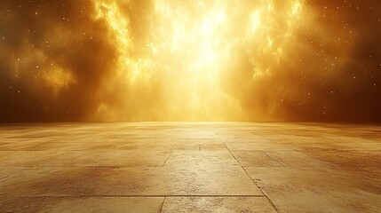 Golden celestial expanse, vast and bright