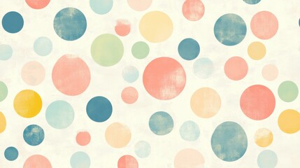 Abstract colorful circles on a textured background