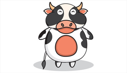 funny cow cartoon