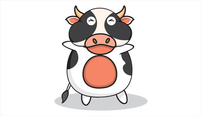funny cow cartoon