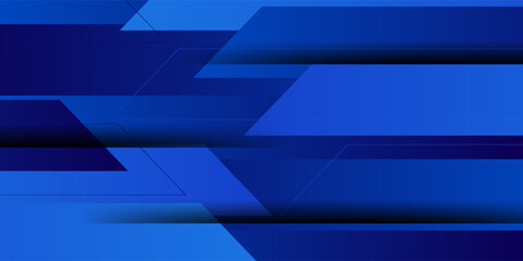 Obraz premium Abstract overlapping shapes on blue 3D background. Elegant pattern in liquid blue color with stripes. Vector Eps10
