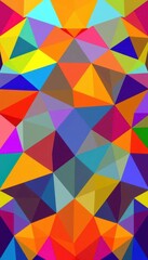 Fototapeta premium Abstract geometric background of overlapping colorful triangles, triangles, abstract shapes, vibrant colors