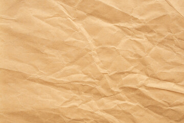 Abstract crumpled and creased recycle brown paper texture background