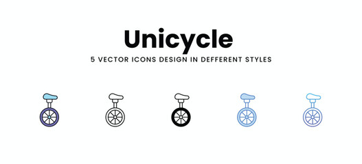 Unicycle  vector icons set stock illustration © vector squad