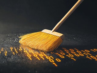 Cleaning Digital Data with Dark Background.