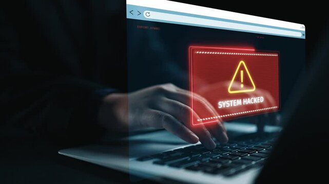 Business person identifies vulnerabilities cyber security to prevent hacks. Learn how to safeguard systems against hackers with effective security measures and hack-proof strategies UUID