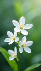 Close-up of white lacy blossoms in a dreamy botanical setting, intricate, botanical, elegant