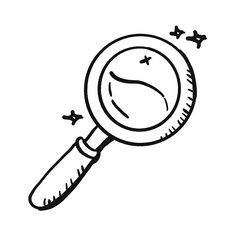 Magnifying Glass Hand Drawn Sketch