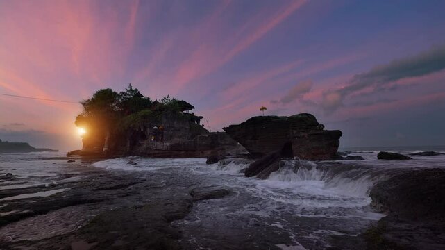 Tanah Lot temple in Bali island, Indonesia. 