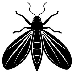 Firefly silhouette vector illustration 