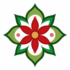 Obraz premium Flower pattern design vector illustration 