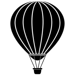 Fototapeta premium Hot air balloon floating in the sky vector illustration 