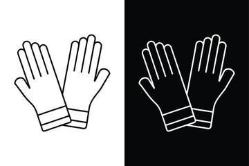 Surgical Gloves Vector Icon. Perfect for Medical & Safety Design