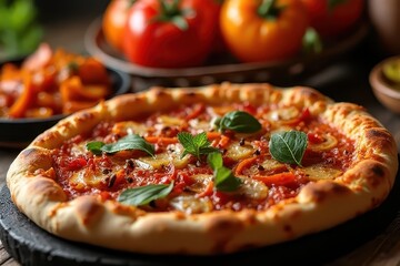 Fresh Topping Gourmet Cheese Pizza