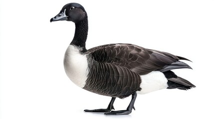 Obraz premium Brent Goose isolated on white background