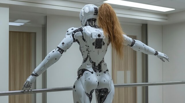 Medical robot assisting with mobility exercises using parallel bars