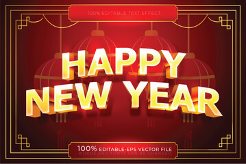 Fototapeta premium creative text happy chinese new year