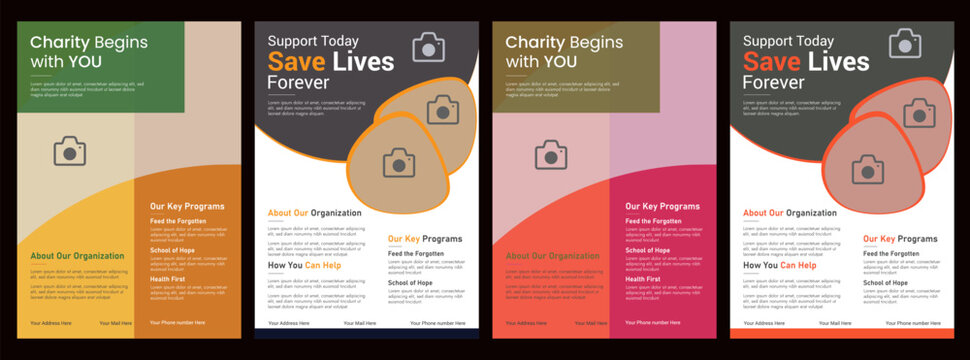 Charity Flyer Design for Charity Organizations, Donate, Volunteer, and Help People Template A4 Brochure Squire Print Ready Editable.Fundraising Charity Flyer, Donation Banner, and Charity Flyers Templ