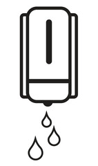 Washing hand with soap icon, cleaning icon