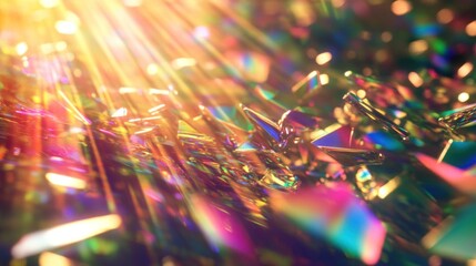 Prismatic Crystal Cluster: A Symphony of Light and Color