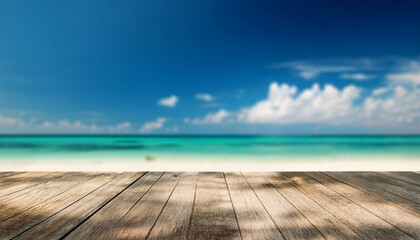 Fototapeta premium blurred nature summer tropical beach background