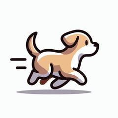 Happy Dog Chasing an Object with Joyful Energy