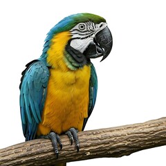 Fototapeta premium Parrot birds images of white background.