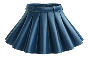 3D A-Line Skirt Mockup, Isolated on Transparent Background
