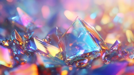 Iridescent Crystals: A Symphony of Color and Light