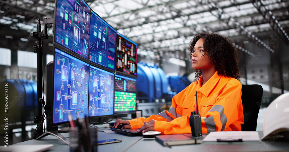 Poster Power Plant Worker Using Scada System