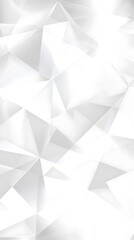 Abstract geometric pattern created with white and grey triangular shapes