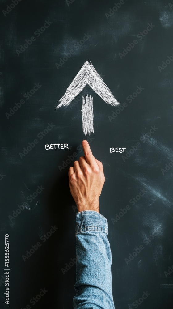 Poster Neuroscience-Driven Personal Growth Chalkboard Visualization of Performance Evolution with Dynamic Hand Gesture - Motivational Optimization Strategy for Mindful Professional Development