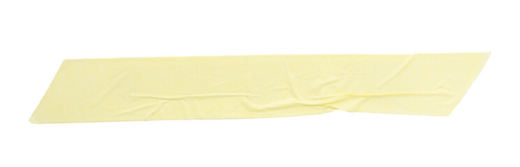 Strip of masking tape isolated on white, top view