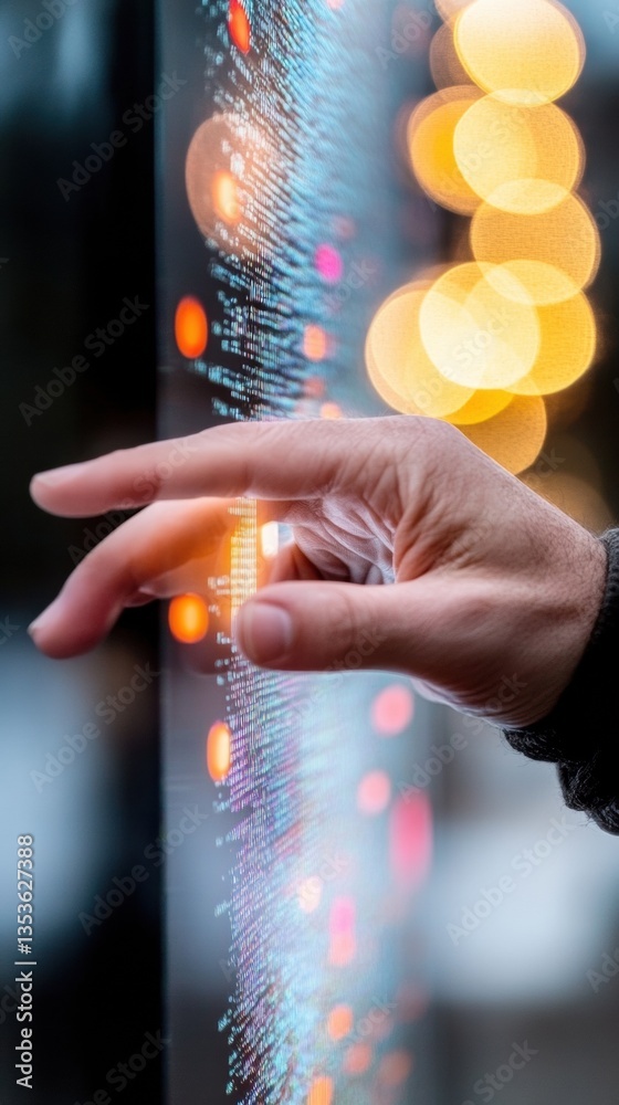 Poster immersive digital security interactive holographic interface revealing next-gen cybersecurity innova