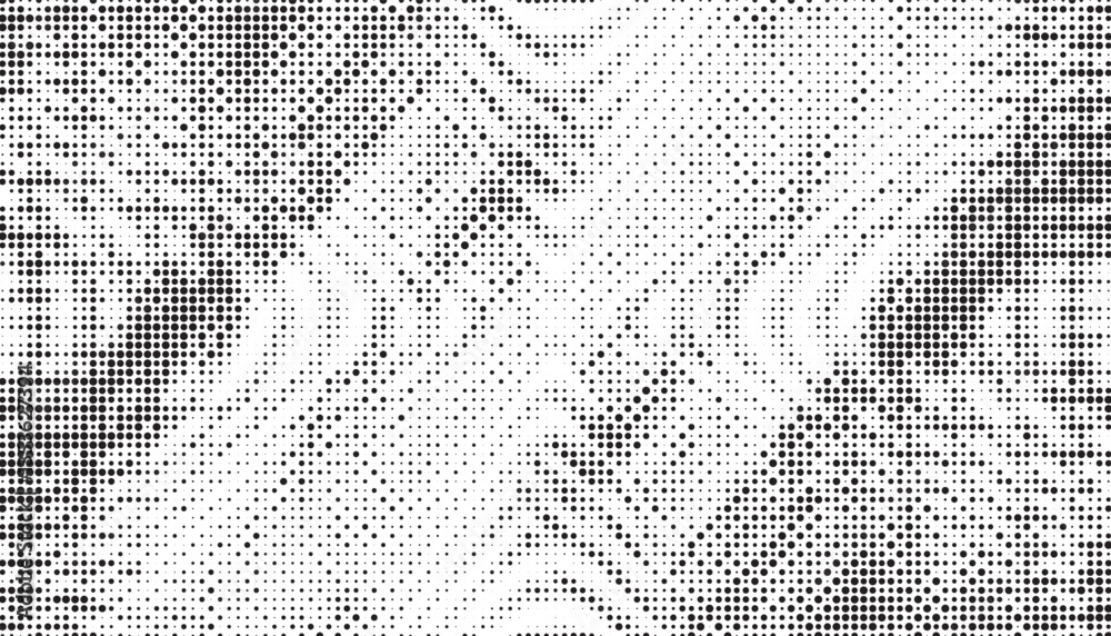 Poster Halftone background vector, abstract backdrop design with two tone pattern and copy space for edit your content