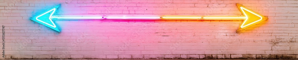 Poster Neon Directional Signage Dynamic Digital Wayfinding and Trendsetting Creative Communication for Urban Branding Experiences