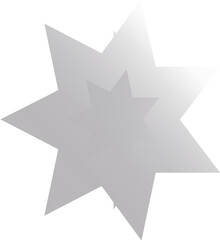 Glass White Morphism Gradient Icon. Clean Minimalist Symbol with Glossy Effect