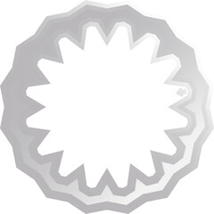 Glossy Glass Morphism Icon – Clean Minimalist Symbol with Smooth Gradient Effect