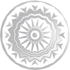 Glossy Glass Morphism Icon – Clean Minimalist Symbol with Smooth Gradient Effect