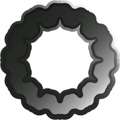 Glossy Glass Morphism Icon – Clean Minimalist Symbol with Smooth Gradient Effect