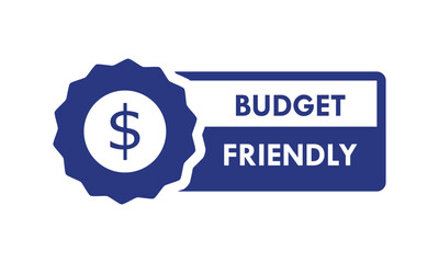 Budget Friendly design logo template illustration