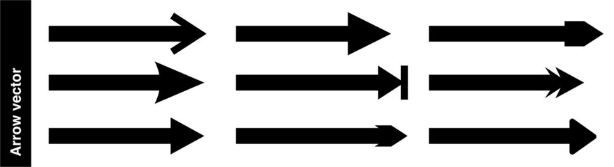 arrow icon or arrow symbol isolated on transparent background