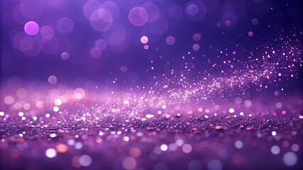 Abstract purple sparkle particles background