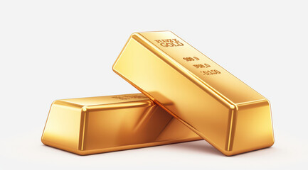 Pyramid of Gold Bars Representing Wealth Accumulation and Stability