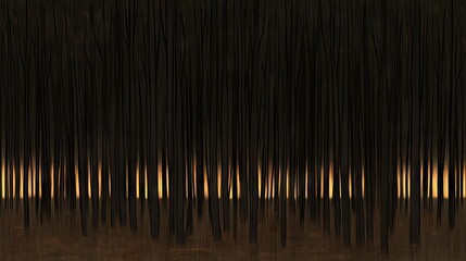 Night forest ablaze with fire